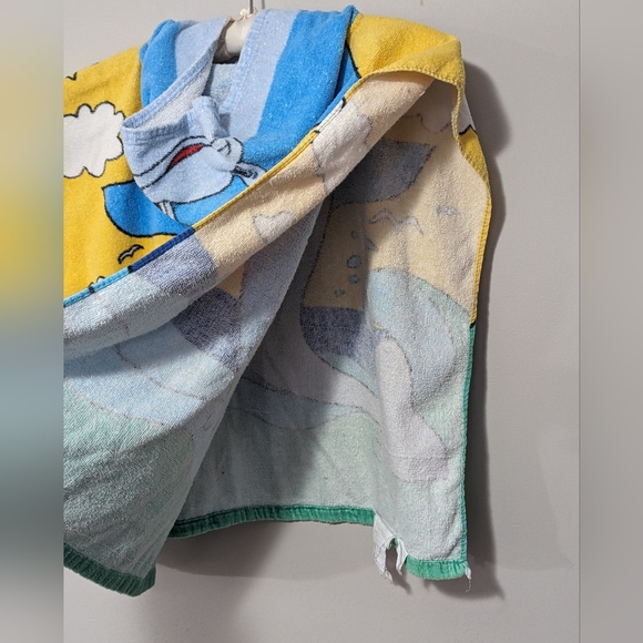 Vintage Poncho Hood Beach Towel Kids - Picture 6 of 8